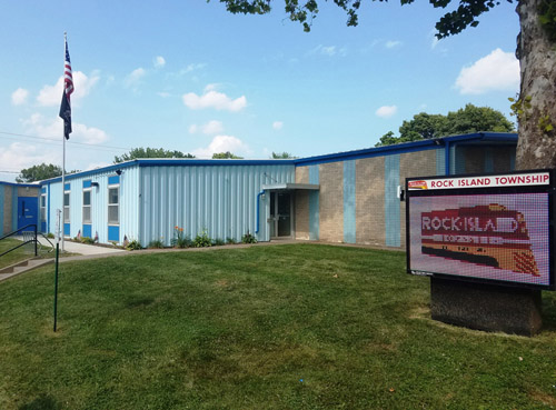 Exterior of Rock Island Town Hall